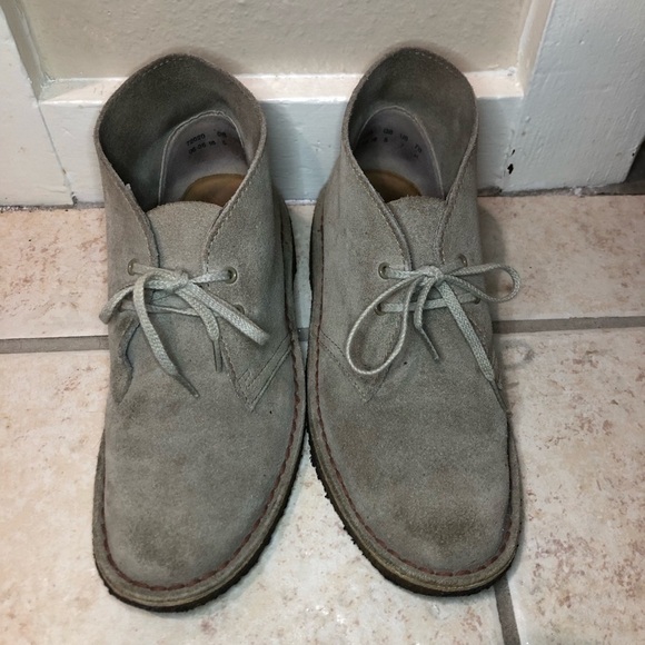 Clarks Original Desert Gray Lace-Up Ankle Boots Size 7 - Picture 2 of 10